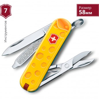 Нож-брелок VICTORINOX CLASSIC ALPS CHEESE 0.6223.L1902 Нож-брелок VICTORINOX CLASSIC ALPS CHEESE 0.6223.L1902