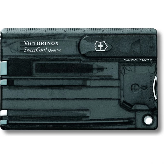 Швейцарская карточка VICTORINOX SWISSCARD QUATTRO 0.7233.T3 Швейцарская карточка VICTORINOX SWISSCARD QUATTRO 0.7233.T3